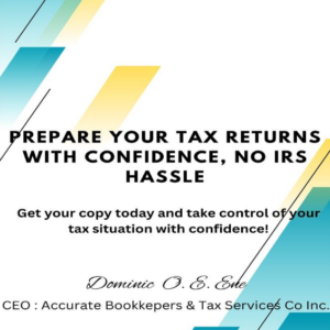 Preparing Personal Income Tax with Confidence, no IRS hassle