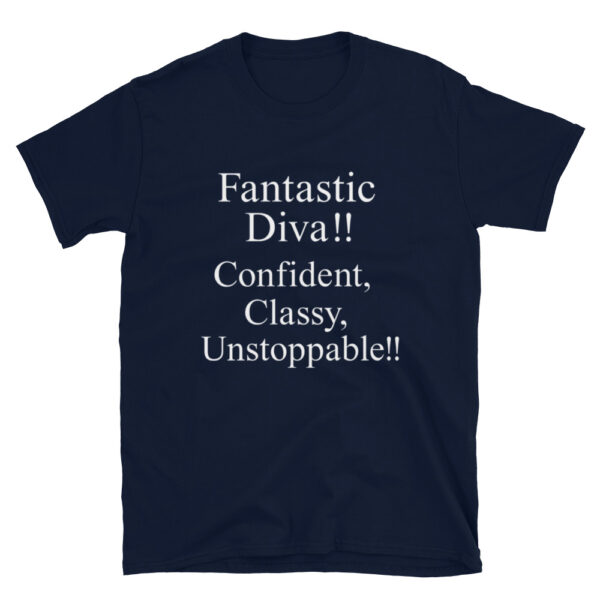 Short Sleeve Unisex T-Shirt: Fantastic DIVA - Image 3