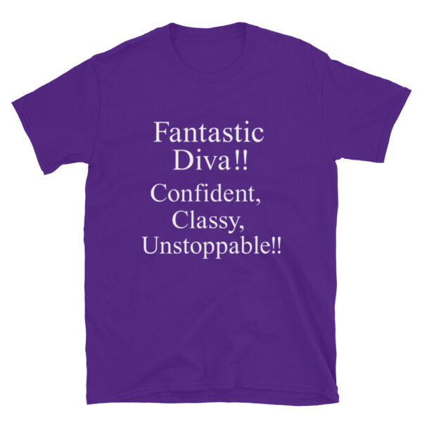 Short Sleeve Unisex T-Shirt: Fantastic DIVA - Image 7