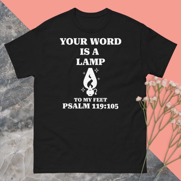 Unisex classic tee: Your word is a lamp