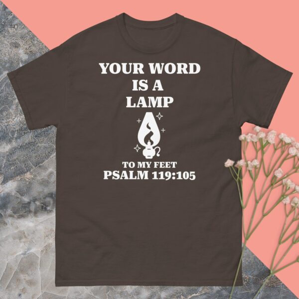 Unisex classic tee: Your word is a lamp - Image 10