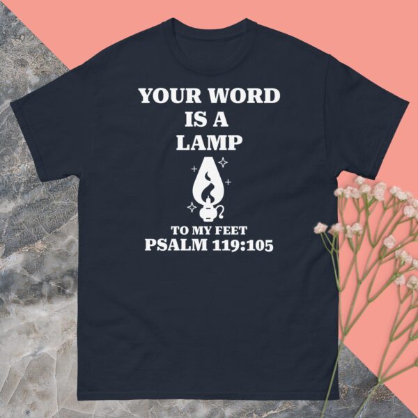 Unisex classic tee: Your word is a lamp - Image 2