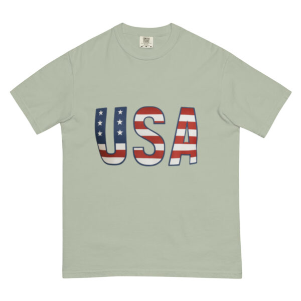 Unisex garment-dyed heavyweight t-shirt: USA - Image 8