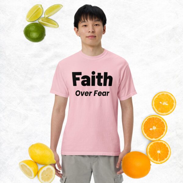Faith Over Fear: Unisex garment-dyed heavyweight t-shirt - Image 5
