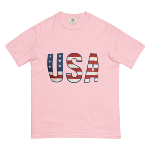 Unisex garment-dyed heavyweight t-shirt: USA - Image 16