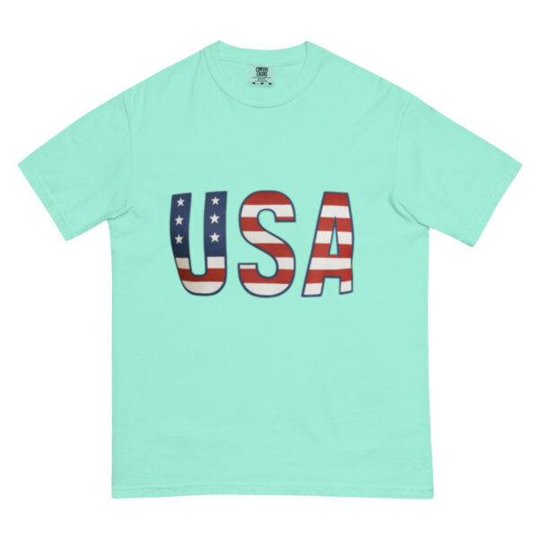 Unisex garment-dyed heavyweight t-shirt: USA - Image 18