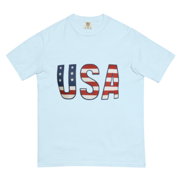Unisex garment-dyed heavyweight t-shirt: USA - Image 24