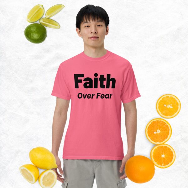 Faith Over Fear: Unisex garment-dyed heavyweight t-shirt - Image 10