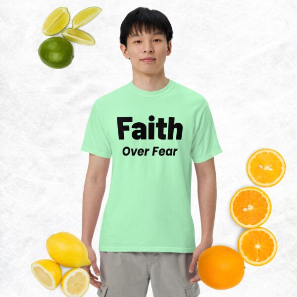 Faith Over Fear: Unisex garment-dyed heavyweight t-shirt - Image 13