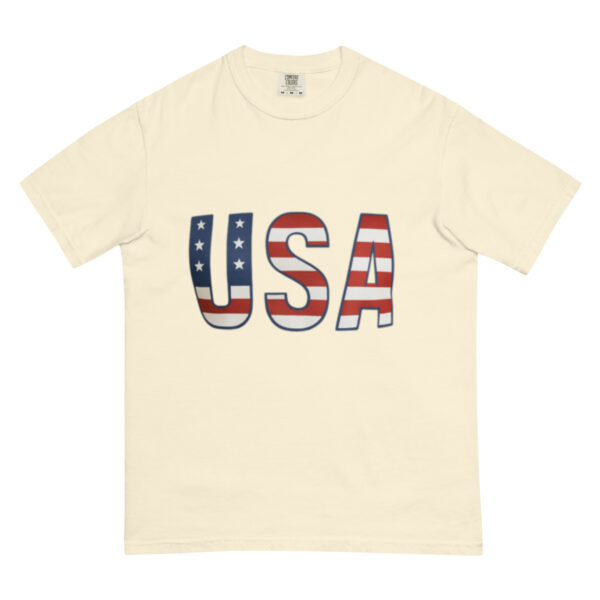 Unisex garment-dyed heavyweight t-shirt: USA - Image 26