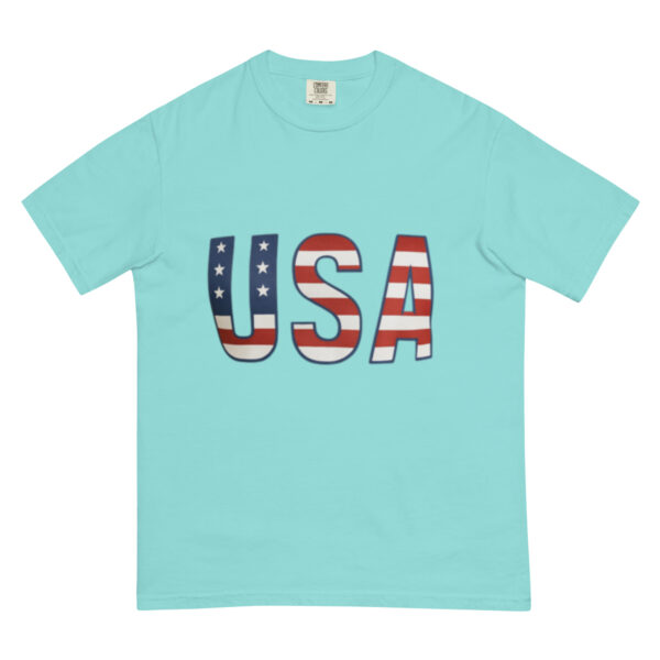 Unisex garment-dyed heavyweight t-shirt: USA - Image 12