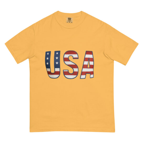 Unisex garment-dyed heavyweight t-shirt: USA - Image 10