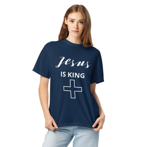 JESUS IS KING: Unisex garment-dyed heavyweight t-shirt - Image 2