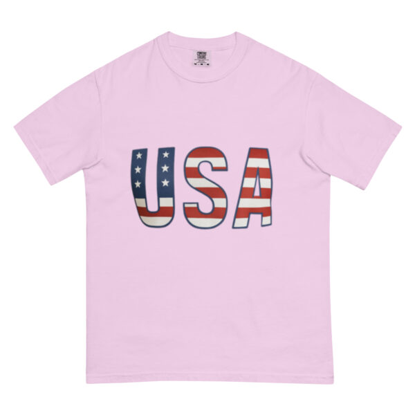 Unisex garment-dyed heavyweight t-shirt: USA - Image 14