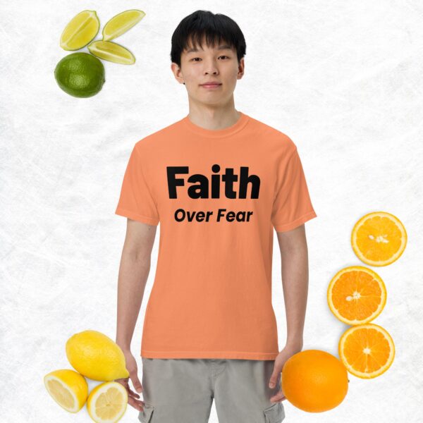 Faith Over Fear: Unisex garment-dyed heavyweight t-shirt - Image 7