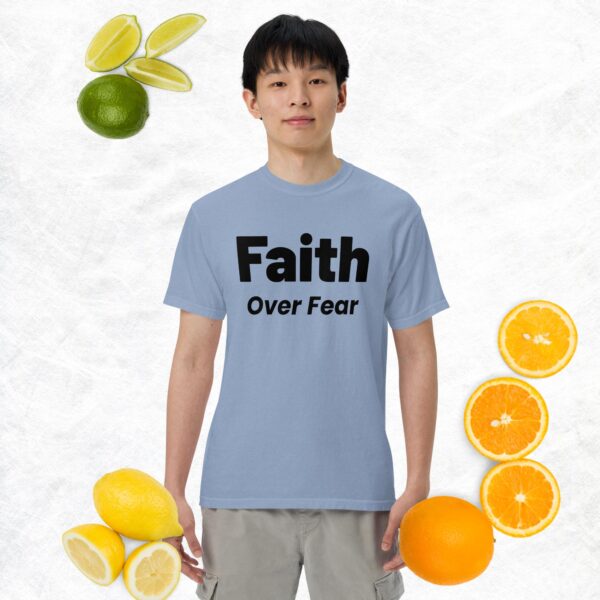 Faith Over Fear: Unisex garment-dyed heavyweight t-shirt - Image 11
