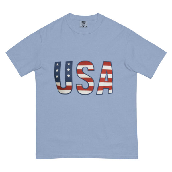 Unisex garment-dyed heavyweight t-shirt: USA - Image 6