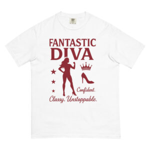 Unisex garment-dyed heavyweight t-shirt: Fantastic Divas