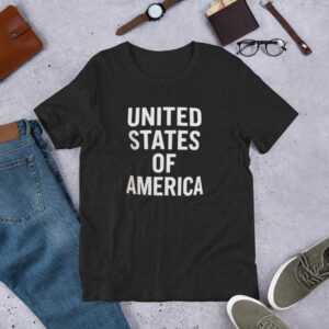 Unisex t-shirt: UNITED STATES OF AMERICA