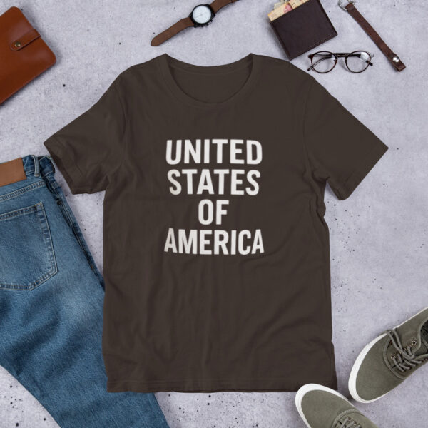 Unisex t-shirt: UNITED STATES OF AMERICA - Image 3
