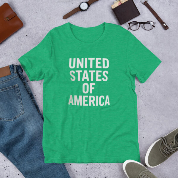 Unisex t-shirt: UNITED STATES OF AMERICA - Image 10