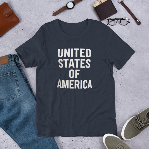Unisex t-shirt: UNITED STATES OF AMERICA - Image 7