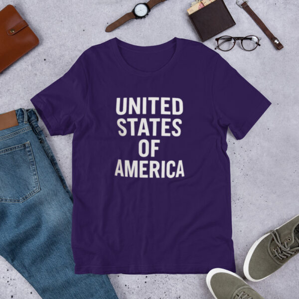 Unisex t-shirt: UNITED STATES OF AMERICA - Image 2